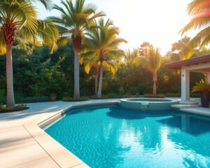 LED Fiber Optic Lighting in Pool Building Porter Spectacular Effects